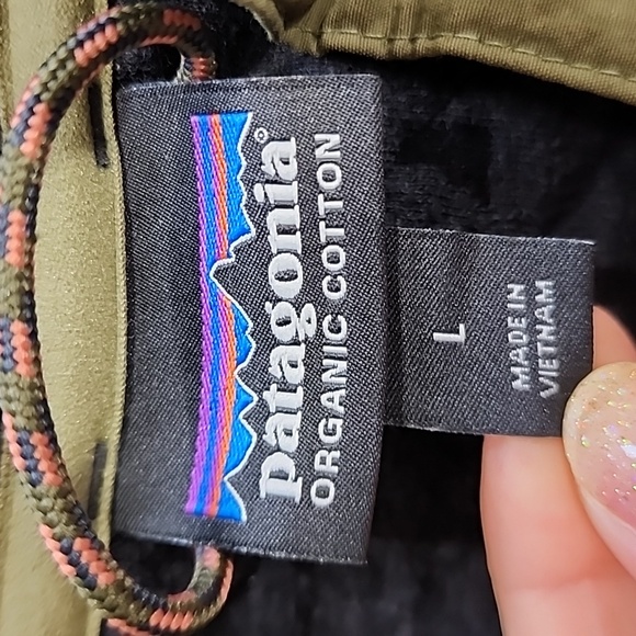 Patagonia Women's Organic Cotton Quilt Snap-T Pullover Style # 25282 BLK size L - Picture 4 of 7